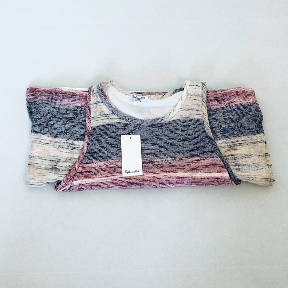 Splendid Racerback Striped Multicolor Tank Dress Women’s Size XS - Picture 6 of 6